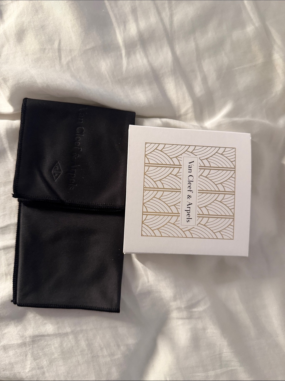 Van Cleef & Arpels Jewelry Box with Black Pouch
